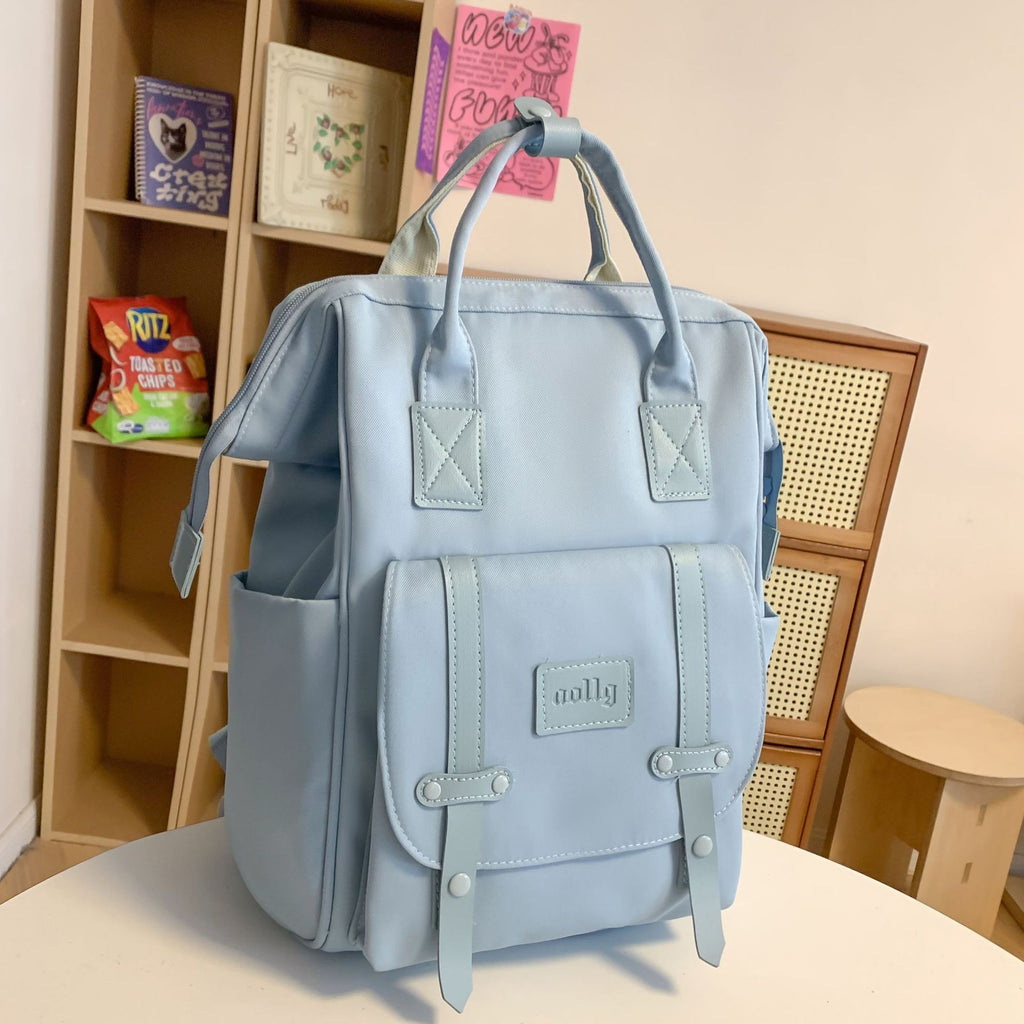Women's Large Water Resistant Nylon Backpack – Lightweight Travel & School Bag