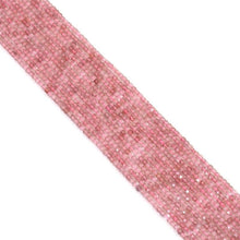 Load image into Gallery viewer, Genuine Strawberry Quartz Faceted Cube Beads, 2.5mm, Sku#U1555