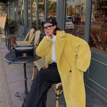 Load image into Gallery viewer, Womens Long Cashmere-Like Coat
