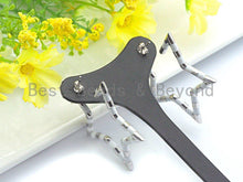 Load image into Gallery viewer, Enamel CZ Five Point Star Shape Stud Earring, Sku#J136
