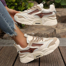 Load image into Gallery viewer, Breathable Mesh Platform Lace-Up Casual Sneakers