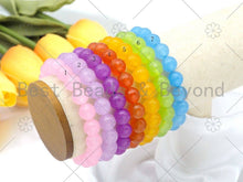 Load image into Gallery viewer, Pink/Lilac/Purple/Orange/Yellow/Lime/Blue Jade Bracelet