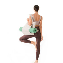 Load image into Gallery viewer, Women's Large Canvas Yoga Tote Bag – Shoulder &amp; Handheld Organizer | Multiple Colors