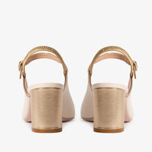 Load image into Gallery viewer, The Pompei Cream Leather Slingback Women Sandal