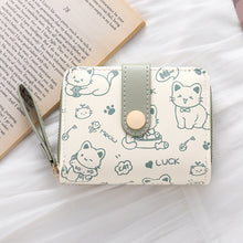 Load image into Gallery viewer, Japanese-Style Women's Clutch Wallet - Fresh Sweet PU Leather Compact Wallet