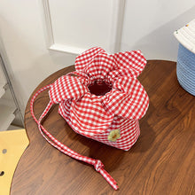 Load image into Gallery viewer, Women's Heart Floral Drawstring Bucket Bag - Double-Sided High Capacity Shoulder Bag