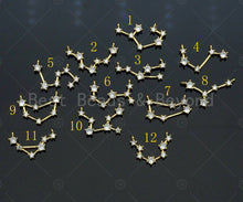 Load image into Gallery viewer, CZ Micro Pave Twelve Constellations Charm/Pendant, Constella