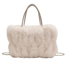 Load image into Gallery viewer, Women's Cloud-Shaped Plush Mini Handbag – Faux Fur Novelty Bag