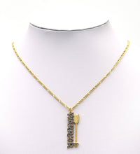 Load image into Gallery viewer, CZ Warrior Words with  Arrows Charm, Sku#F1483