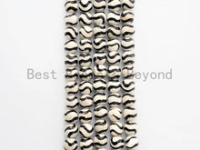 Load image into Gallery viewer, Dzi Black Band Faceted Round Beads,  Zebra Striped Tibetan A