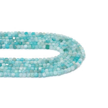 Load image into Gallery viewer, Genuine Amazonite Faceted Cube Beads, 2.5mm, Sku#U1553