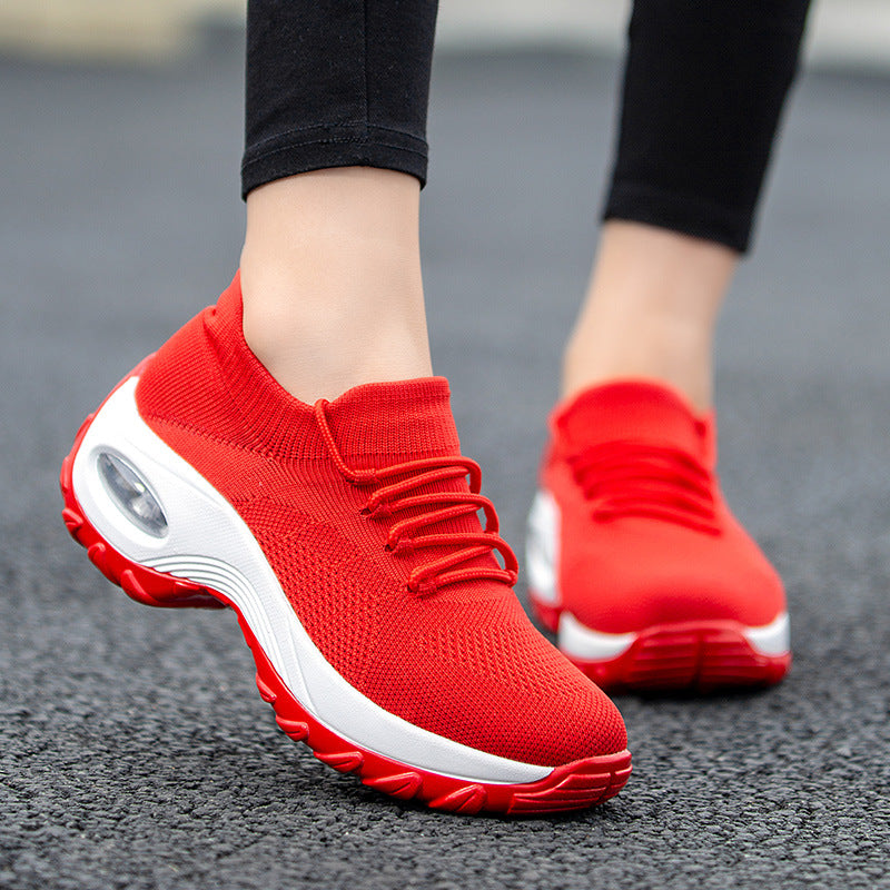 Flying Knit Platform Sneakers