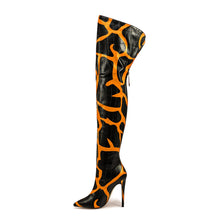 Load image into Gallery viewer, Women's Pointed-Toe Stiletto Over-the-Knee Boots | Back Zipper | Sizes 35–47