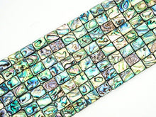 Load image into Gallery viewer, Quality Natural Abalone Flat Rectangle Shell beads Strand