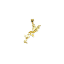 Load image into Gallery viewer, Gold CZ String Butterfly Charm, Sku#JL185