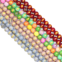 Load image into Gallery viewer, Jade with Golden Line Round Smooth Beads, Sku#U1890