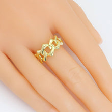 Load image into Gallery viewer, Gold Silver Chain Link Adjustable Ring, Sku#A224