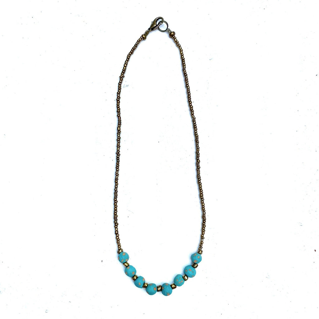 Antique Ceramic Necklace