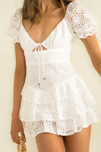 Load image into Gallery viewer, Short Spring Chest Lace up Back Zipper Lace Dress