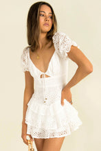 Load image into Gallery viewer, Short Spring Chest Lace up Back Zipper Lace Dress