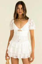 Load image into Gallery viewer, Short Spring Chest Lace up Back Zipper Lace Dress