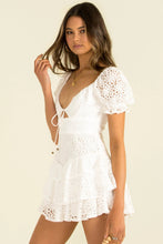 Load image into Gallery viewer, Short Spring Chest Lace up Back Zipper Lace Dress