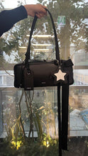 Load image into Gallery viewer, French Baguette Style PU Leather Underarm Tote Bag for Women - Elegant Horizontal Handbag with Lace Detail