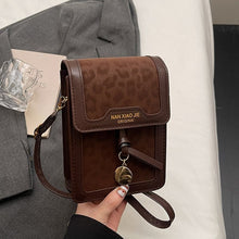 Load image into Gallery viewer, Leopard Print Phone Crossbody Bag