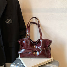 Load image into Gallery viewer, Oil-Waxed PU Leather Bucket Bag