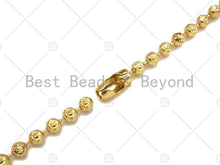 Load image into Gallery viewer, Carved 4mm Ball Beads Necklace Bracelet/Necklace,Sku#LD74