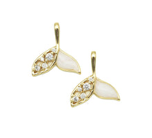 Load image into Gallery viewer, CZ Enamel Shark Tail Charm, Sku#LD198