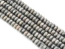 Load image into Gallery viewer, Genuine Map Jasper Rondelle Smooth Beads, 5x8mm, Sku#U1418