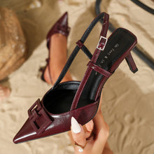 Load image into Gallery viewer, Pointed Toe Buckle High Heel Sandals