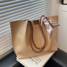 Load image into Gallery viewer, Women's Spacious Spring Shoulder Bag Set - PU Leather Handbag with Scarf