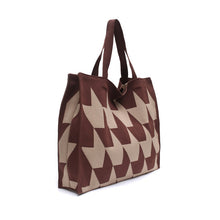 Load image into Gallery viewer, Knitted Women's Handbag – Patchwork Yarn Retro Tote Bag