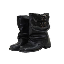Load image into Gallery viewer, Women's Bow-Tie Ankle Boots | Niche-Design Wide-Calf Soft-Soled Chunky Heel | Korean Style