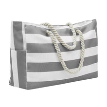 Load image into Gallery viewer, Embroidered Striped Beach Bag With Large Capacity