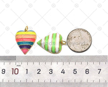 Load image into Gallery viewer, Enamel Heart Shape Pendant, Sku#F1448