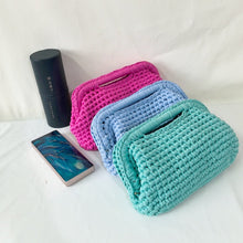 Load image into Gallery viewer, Women's Hand-Crocheted Clutch Bag