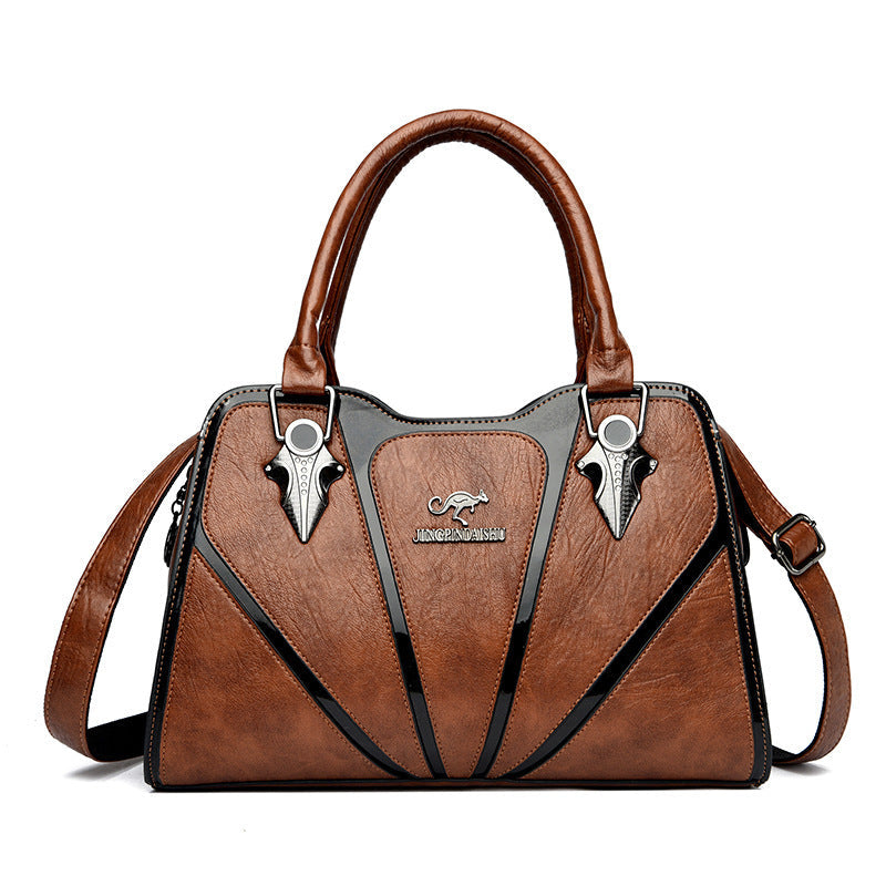 Women's Retro Shoulder Handbag | European & American Style PU Leather Bag