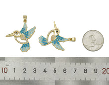 Load image into Gallery viewer, CZ Enamel Bird Pendant, Sku#LK596
