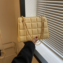 Load image into Gallery viewer, Plaid Bag Womens Small Diamond-Pattern Embroidered Grid Shoulder Bag