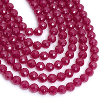 Load image into Gallery viewer, Red Corundum Round Faceted Beads, Sku#U1880