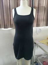 Load image into Gallery viewer, Candy Color Hip-Wrapped Sleeveless Strap Dress Women Dress