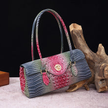 Load image into Gallery viewer, Women's Crocodile-Print Shoulder Tote Bag - Retro European Style PU Leather Handbag