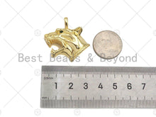 Load image into Gallery viewer, 18K Gold Filled Tiger Head, Panther Head Pendant