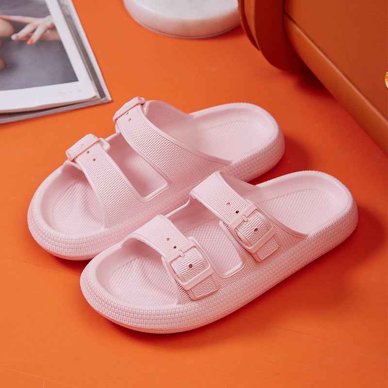 Women's Platform Buckle Sandals - Soft EVA Sole Summer Slippers