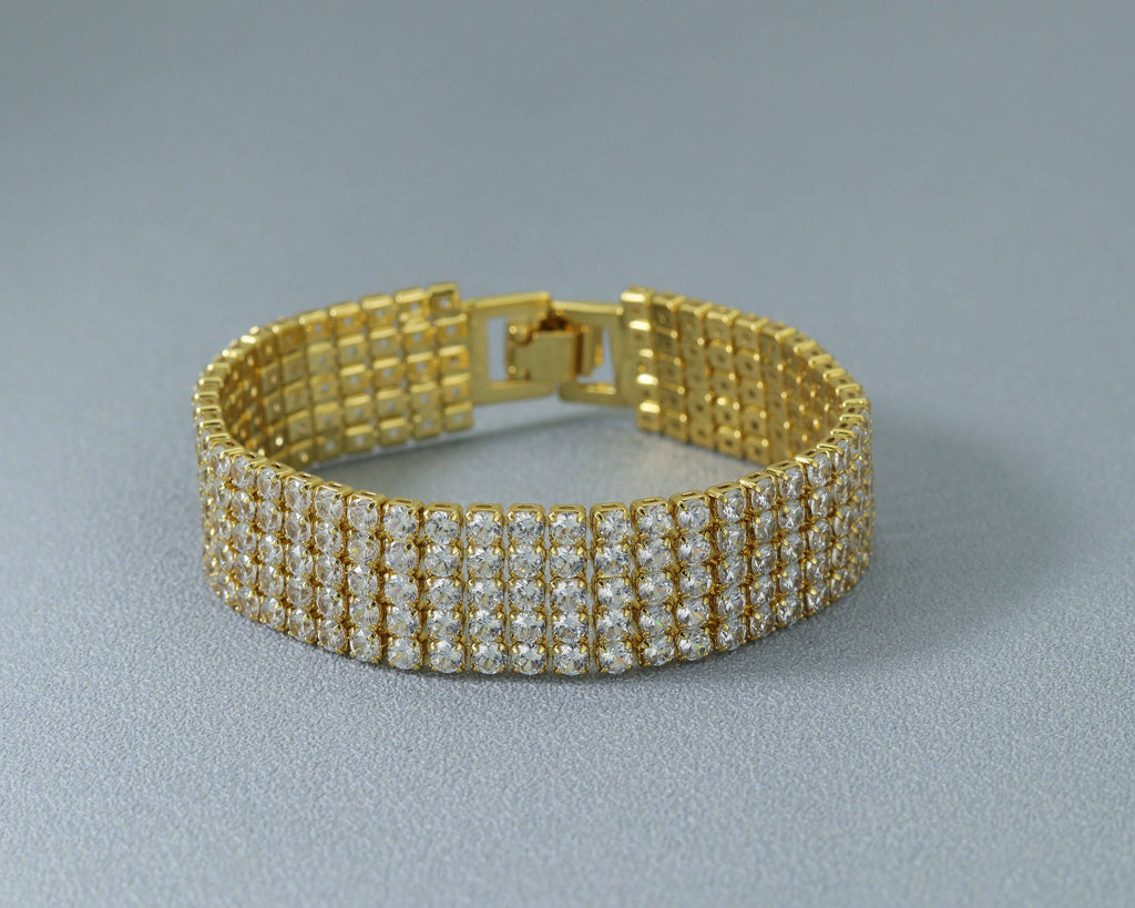 CZ Buckle Bracelet, Sku#B166