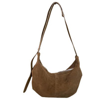 Load image into Gallery viewer, Women's Genuine Leather Crossbody Shoulder Bag - Elegant Dumpling Shape Handbag with Adjustable Strap