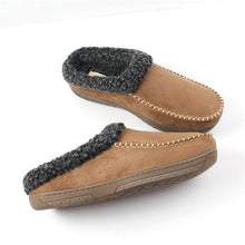 Load image into Gallery viewer, Men's Cotton Slippers Winter Indoor Outdoor Warm Fleece Lined House Shoes